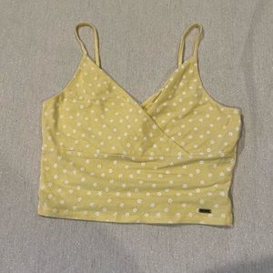 Hollister Yellow Flower Tank